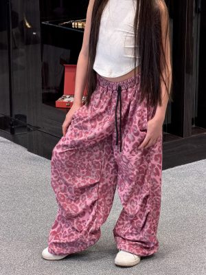 Pink Leopard Pants